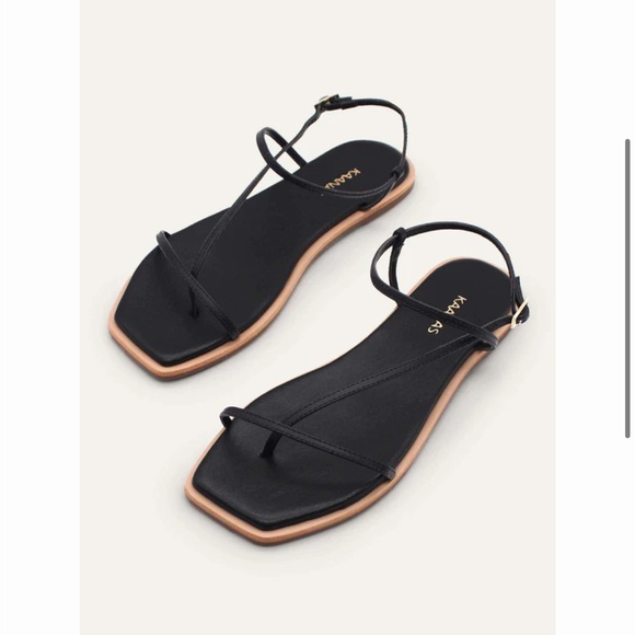 Kaanas Shoes - Kaanas Alayta Black Strappy Sandals